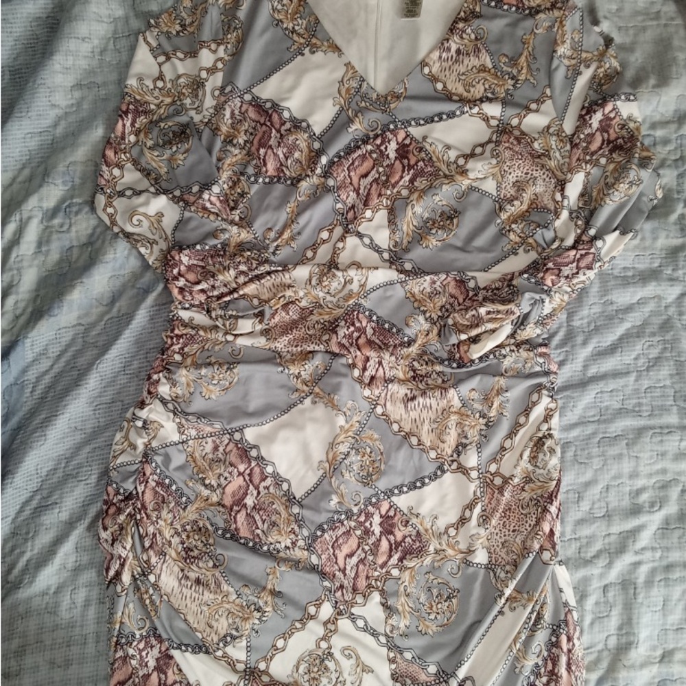 Chic Chain Patterned Dress